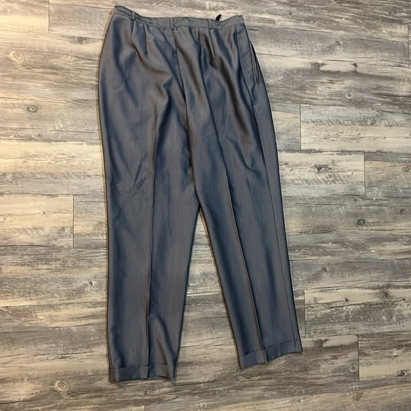 Metallic Gray pants, size 16 (runs small), only worn once - Picture 5 of 5